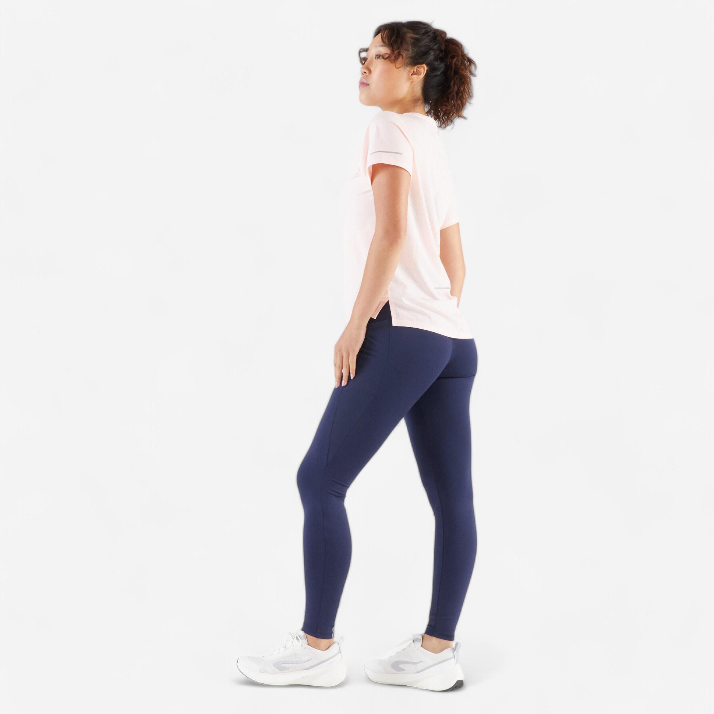 Leggings running donna RUN 500 COMFORT blu 8/8
