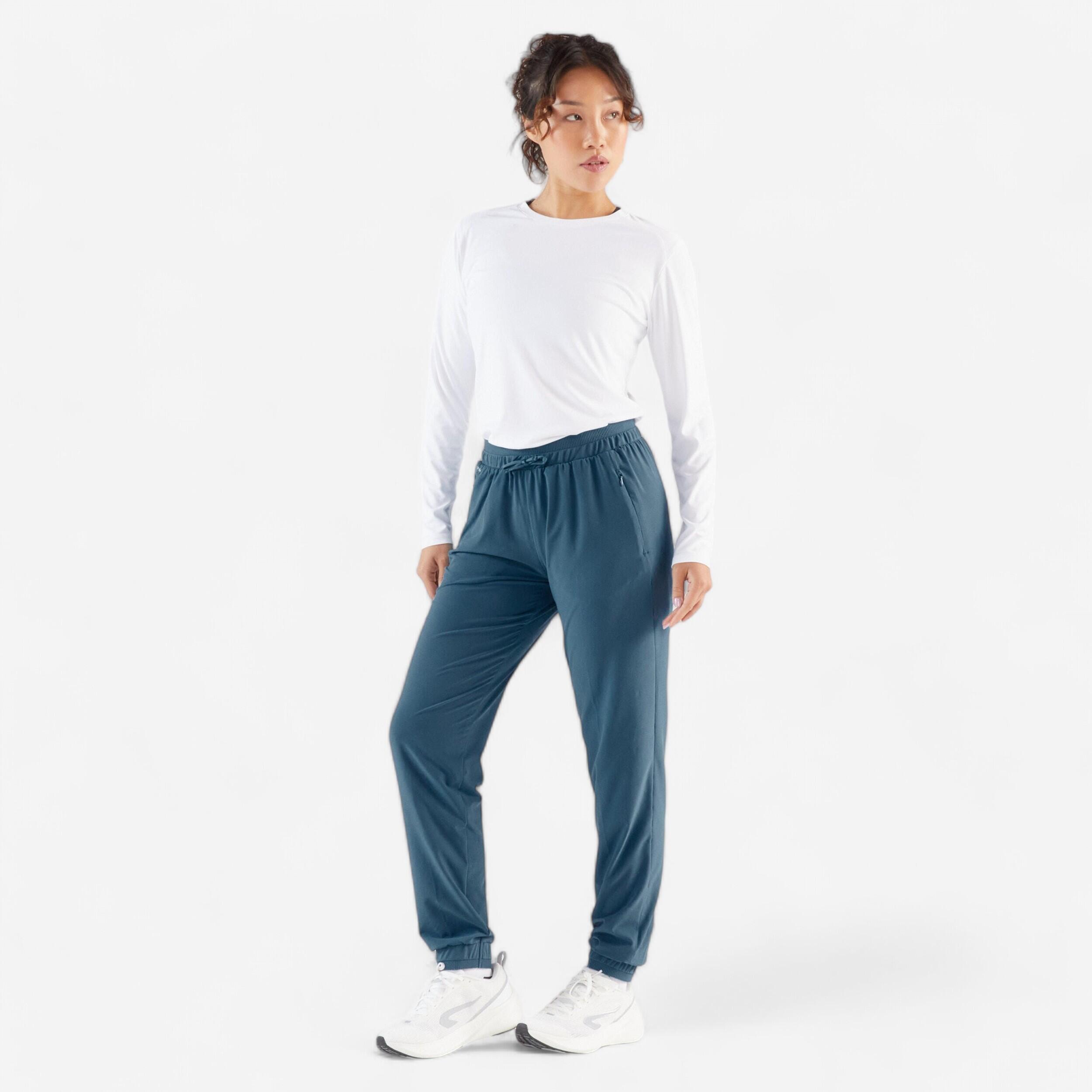 Women Running Trackpants, Lightweight and Quick Dry - Slate Blue