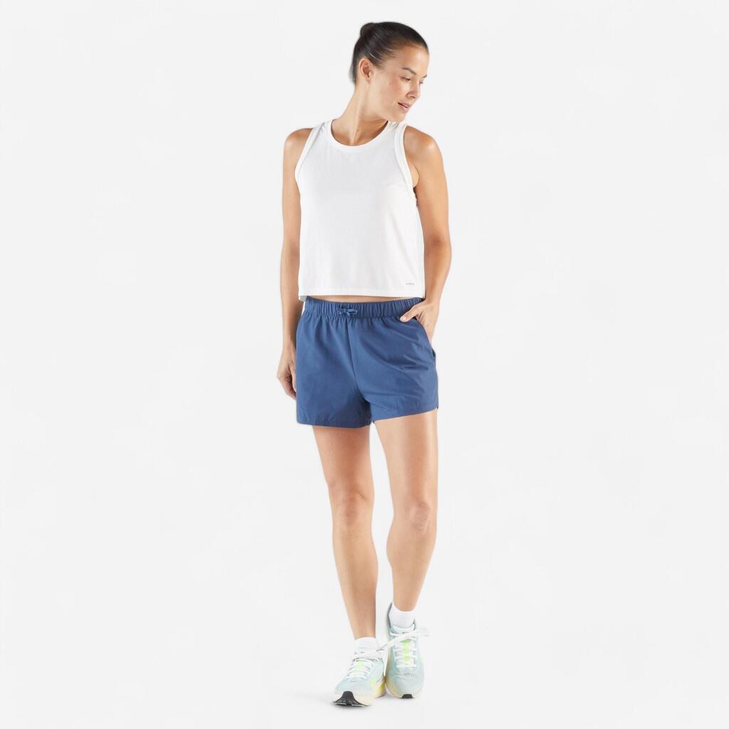 Short running & trail respirant femme - kiprun run 500 dry bleu
