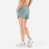 Women's Running Shorts with 4 Pockets Run 500 - Frozen Green