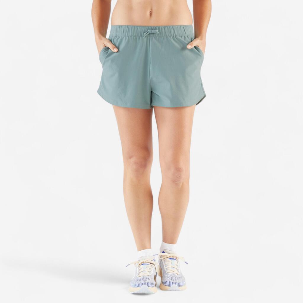 Short running & trail respirant femme - kiprun run 500 dry bleu
