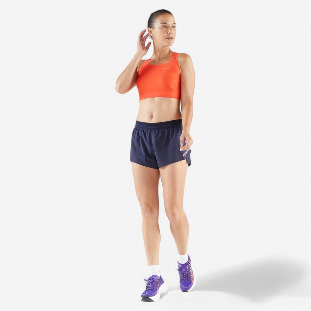 Ženski šorts za trčanje lagan -KIPRUN Run 900 Light teget