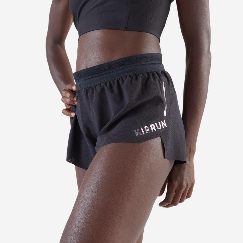 Short running & trail léger Femme - KIPRUN Run 900 Light noir