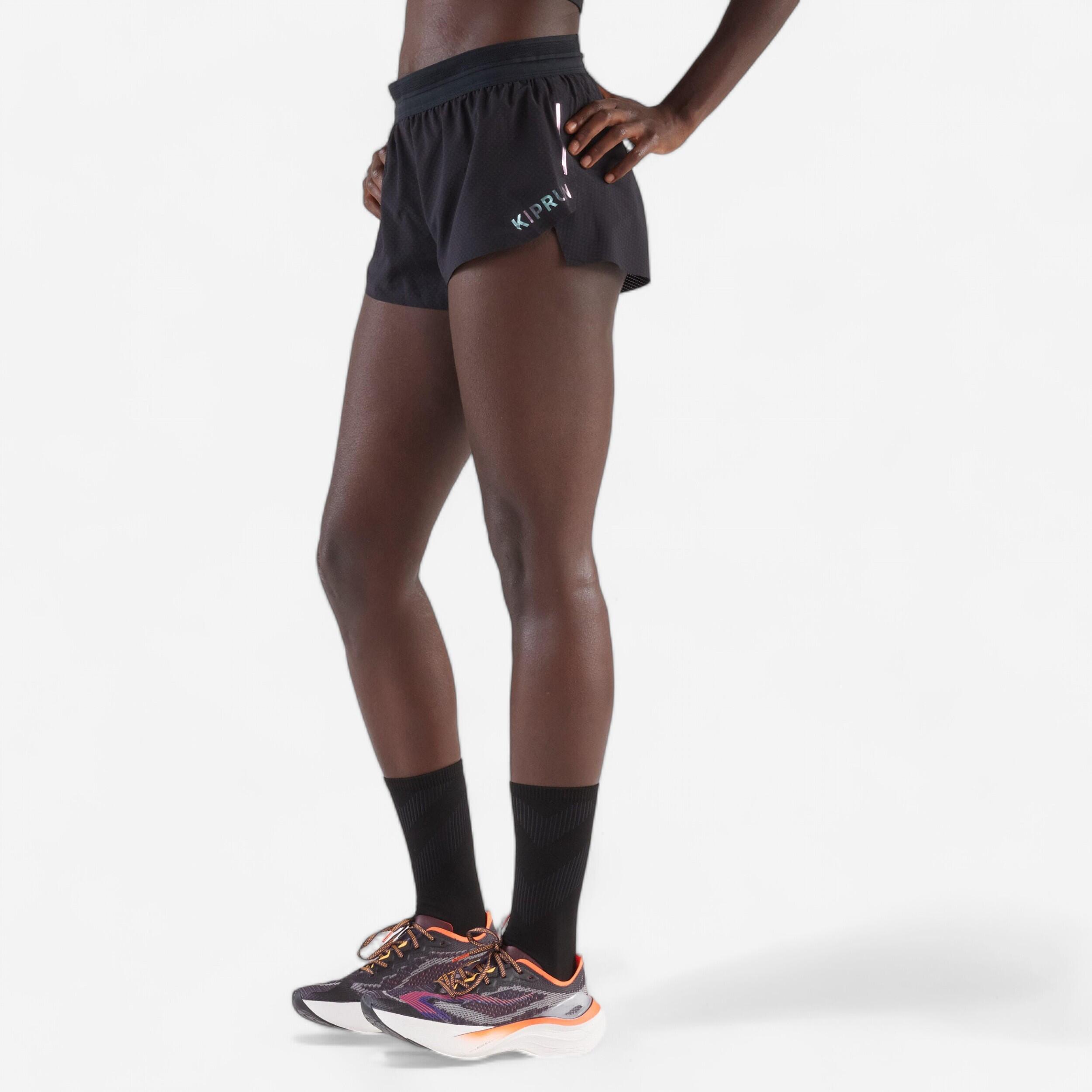 Pantaloncini running donna RUN LIGHT 900 neri 2/8