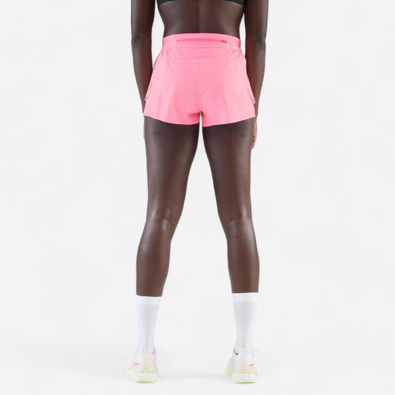 Short running & trail léger Femme - KIPRUN Run 900 Light rose