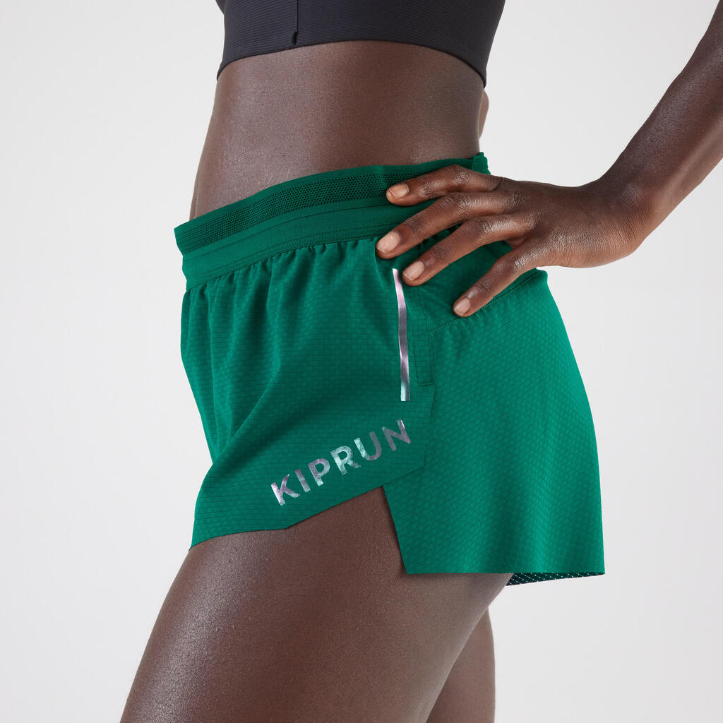 Ženske lahke kratke hlače - KIPRUN Run 900 Light - vijolična