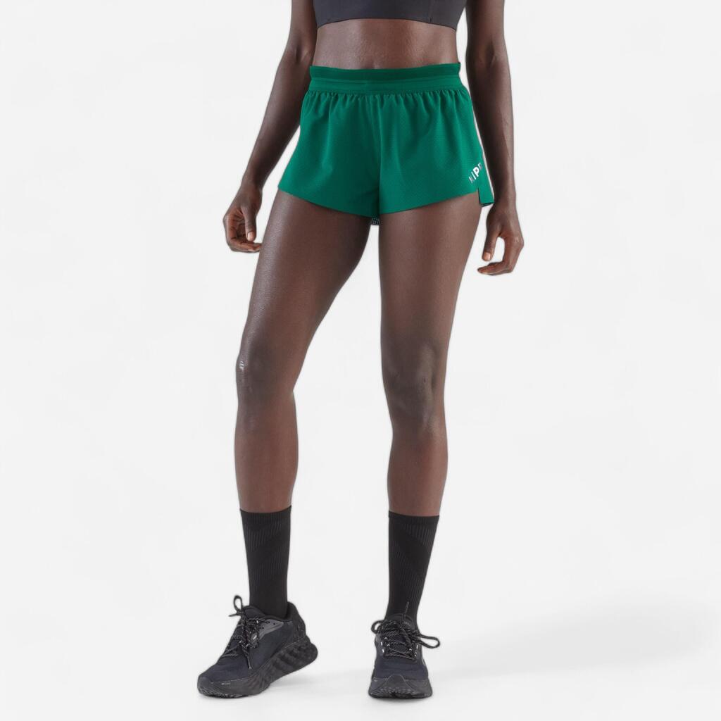 Ženske lahke kratke hlače - KIPRUN Run 900 Light - vijolična