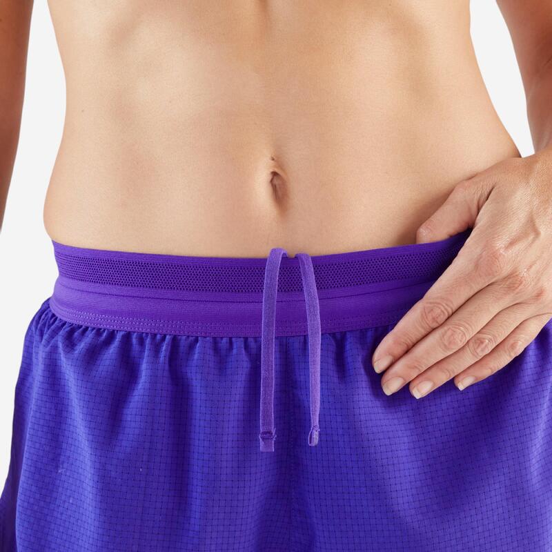 Short running & trail léger femme - kiprun run 900 light violet