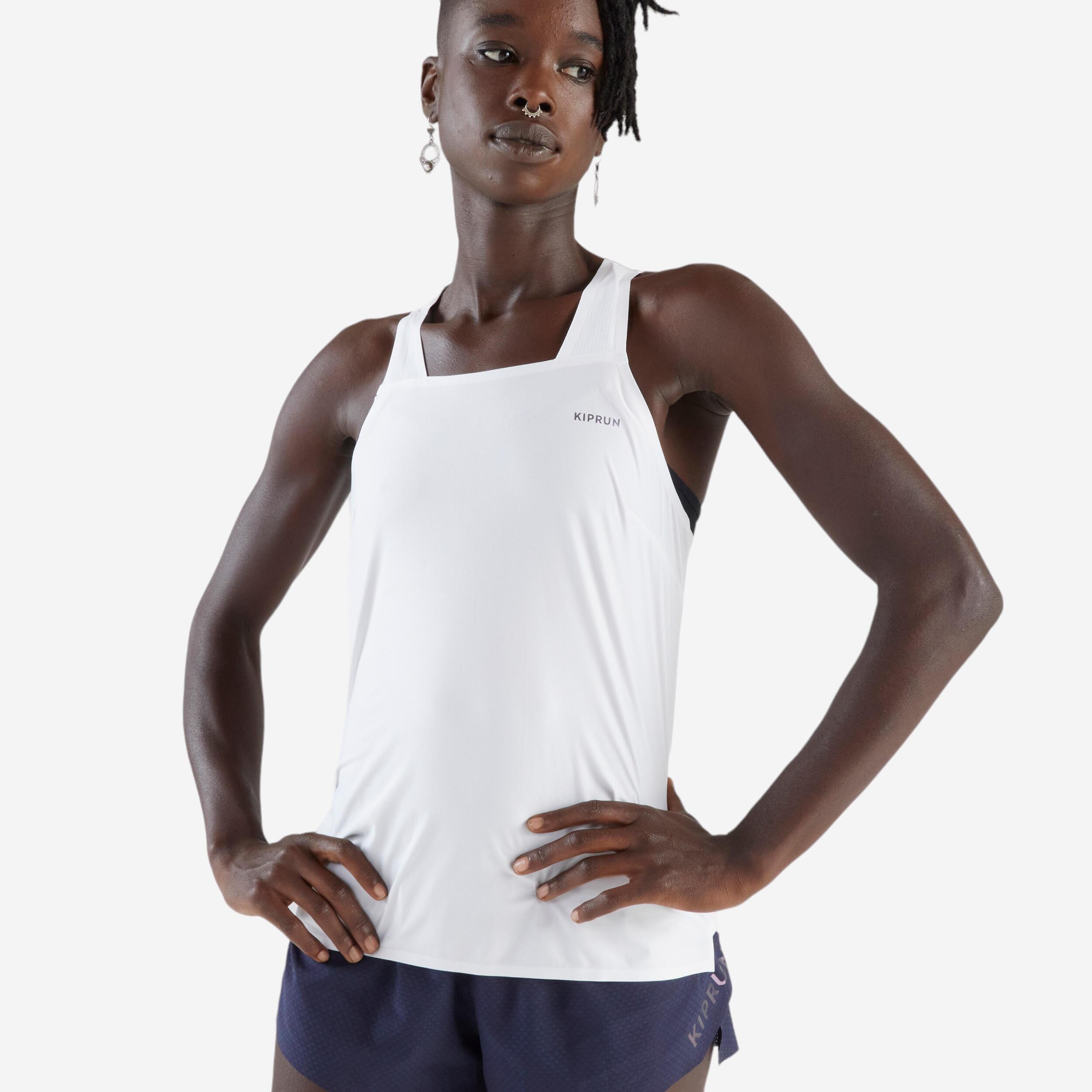 Hardloopsinglet voor dames Run 900 Light wit 4/6