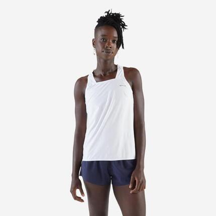 Camiseta sin mangas running ligera Mujer KIPRUN Run 900 Light violeta malva est