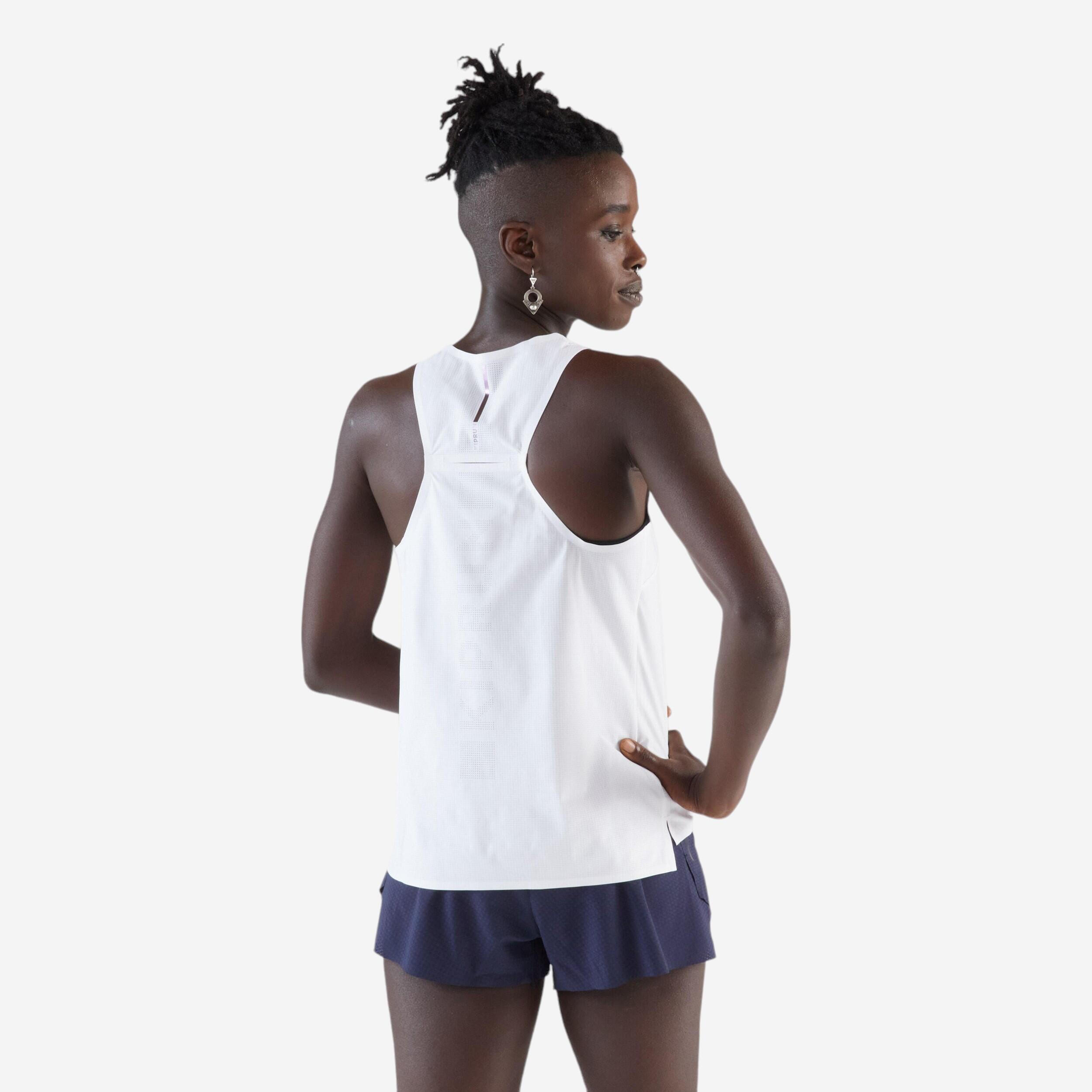 Hardloopsinglet voor dames Run 900 Light wit 2/6
