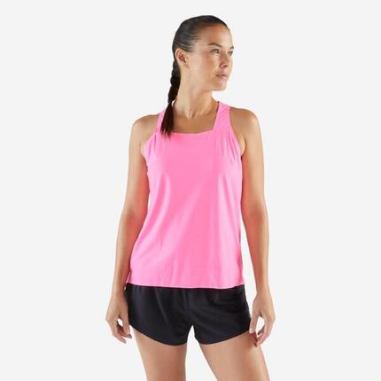 Camiseta sin mangas running ligera Mujer KIPRUN Run 900 Light violeta malva est