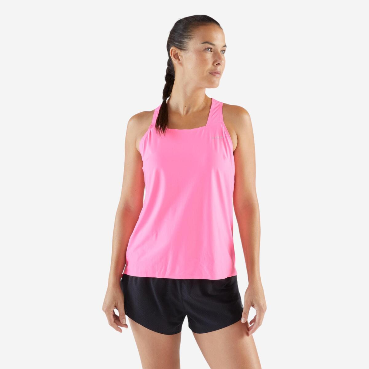 Débardeur de Running léger Femme - KIPRUN Run 900 Light rose
