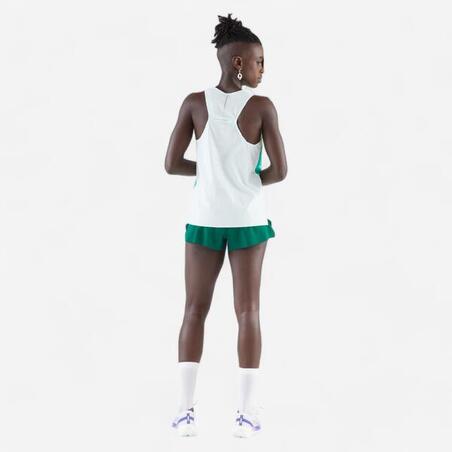 Майка жіноча Run 900 Light для бігу з зеленим принтом