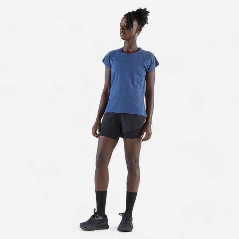 Tricou lejer Alergare Kiprun Run 900 Light Bleumarin Damă
