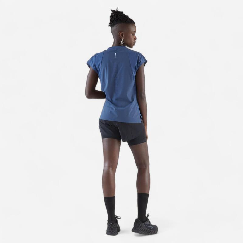 Tricou lejer Alergare Kiprun Run 900 Light Bleumarin Damă