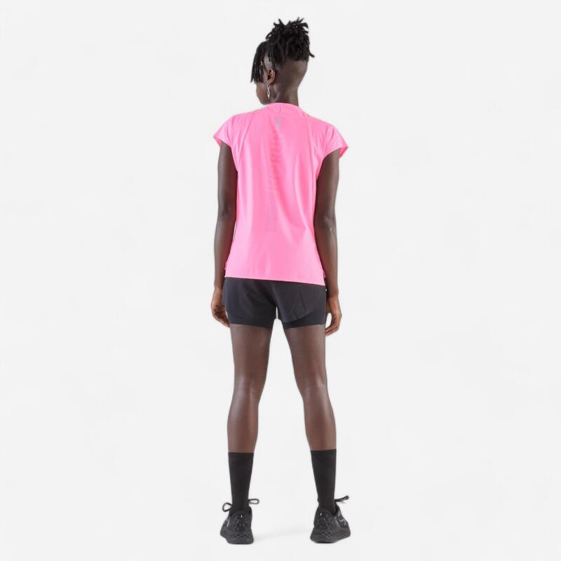 Tricou lejer Alergare Kiprun Run 900 Light Roz Damă