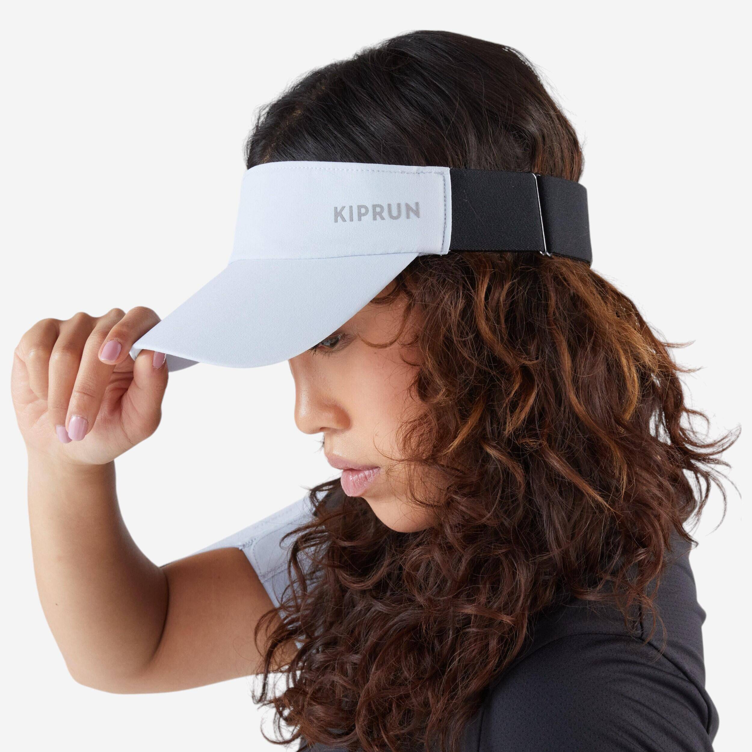 Adult Running Visor Kiprun V2-Grey -  1
