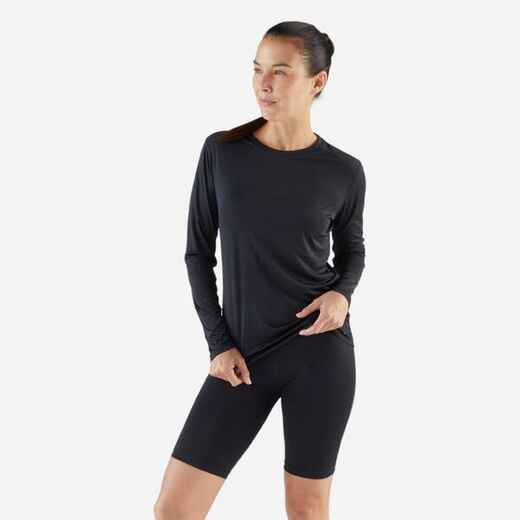 
      Playera Manga Larga Running Mujer Anti-UV Negro
  