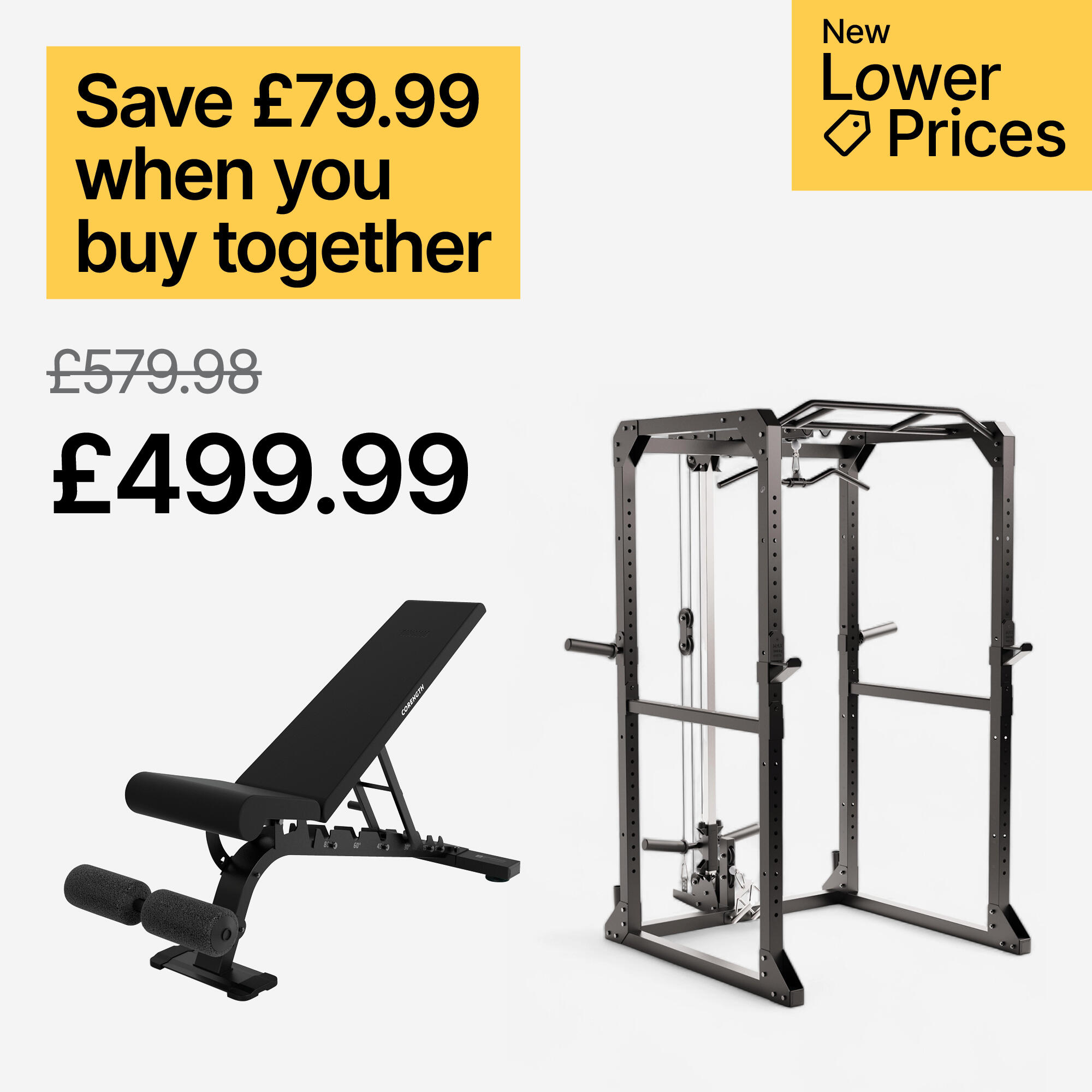 Reinforced Flat Inclined Weights Bench 900 CORENGTH Decathlon