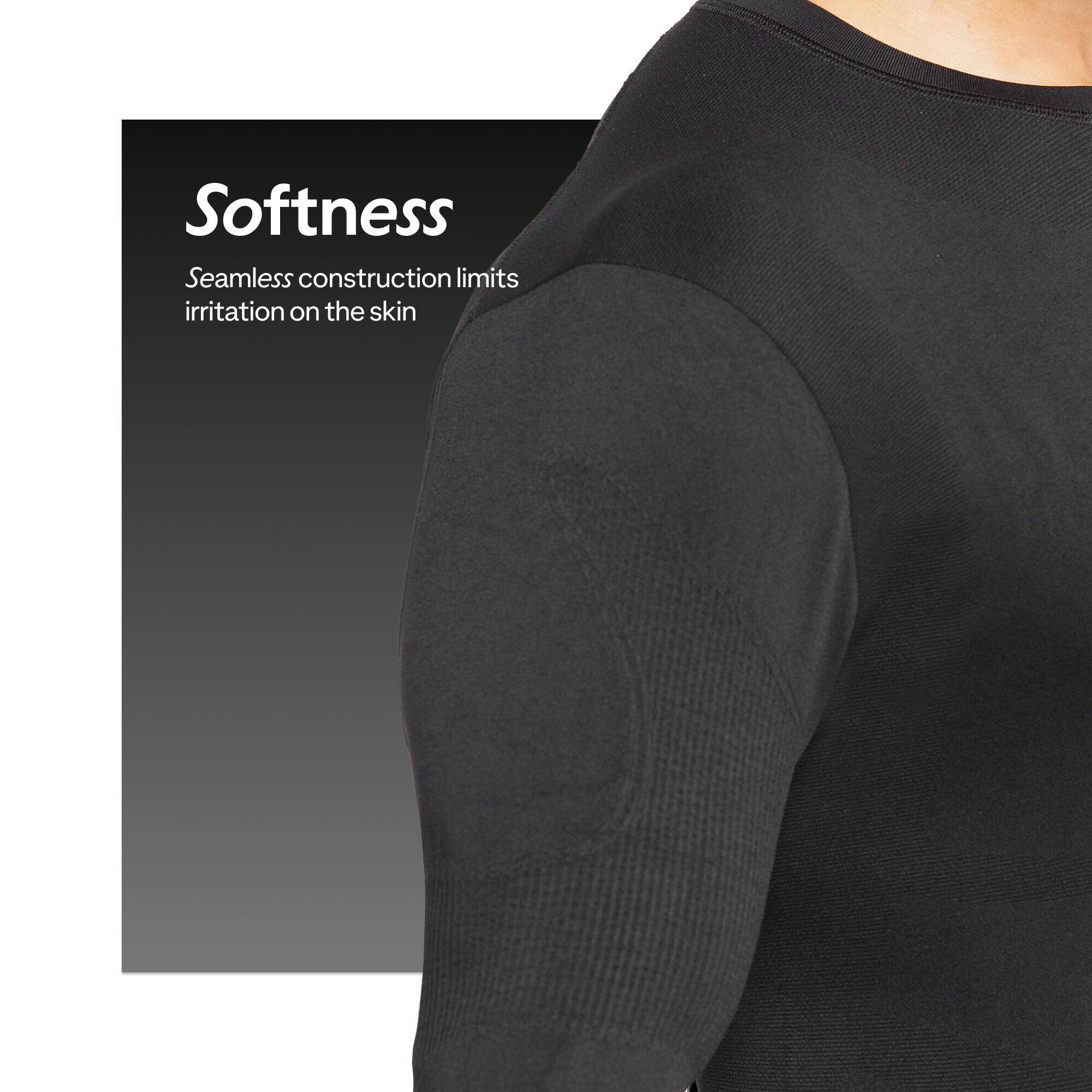 Adult Sun Protective Compression Top Full Sleeve Black -  5