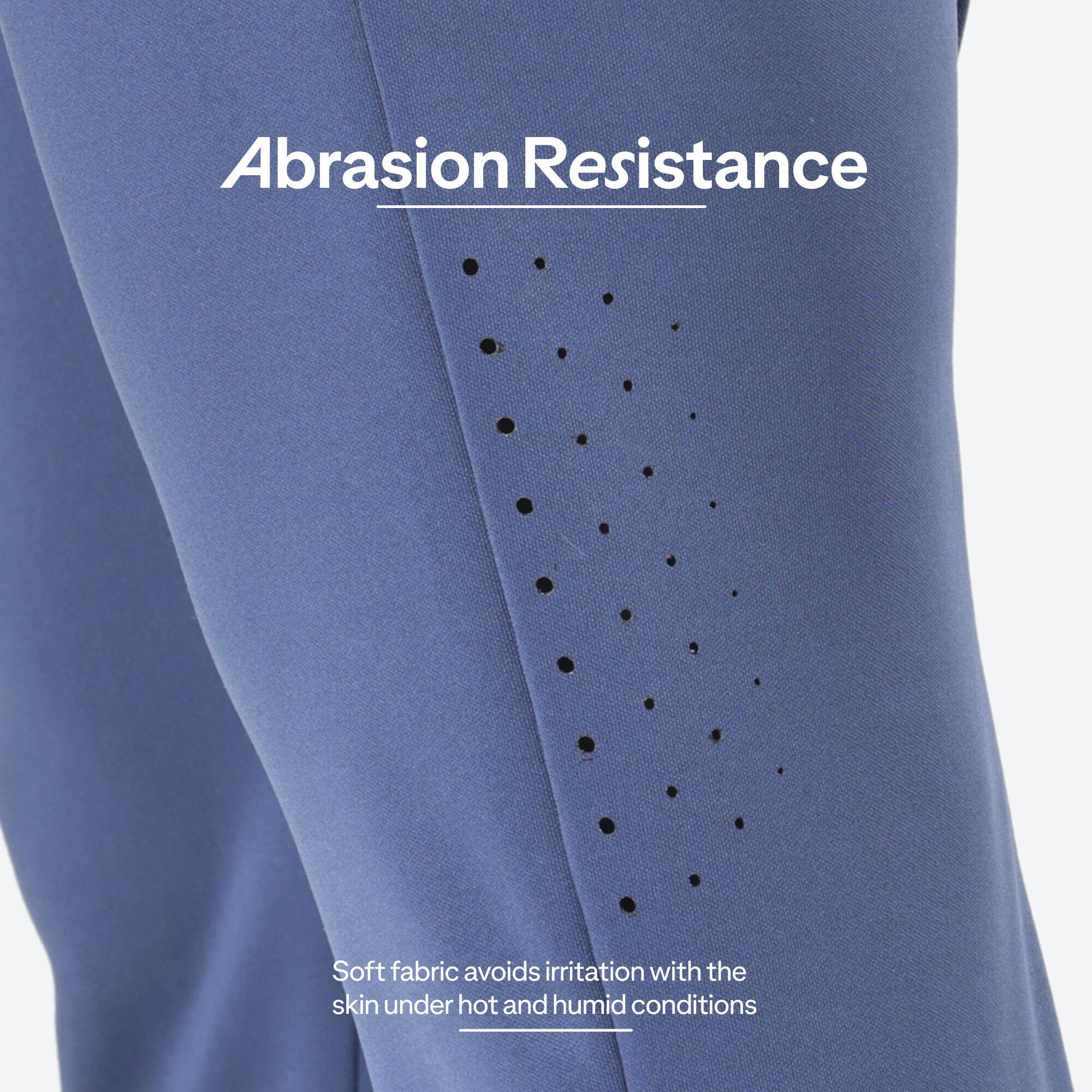 Men's Cricket Taper Fit Trackpants TP900 Abrasion Resistant Blue -  2