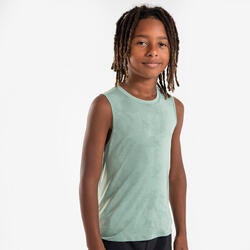 Débardeur running sans couture Enfant - KIPRUN 900 Light vert givré