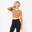 Crop top femme édition limitée, marron caramel