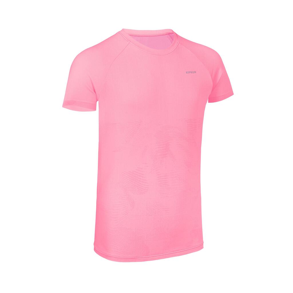 Tee-shirt running sans couture Fille - KIPRUN Run 900 Light Rose