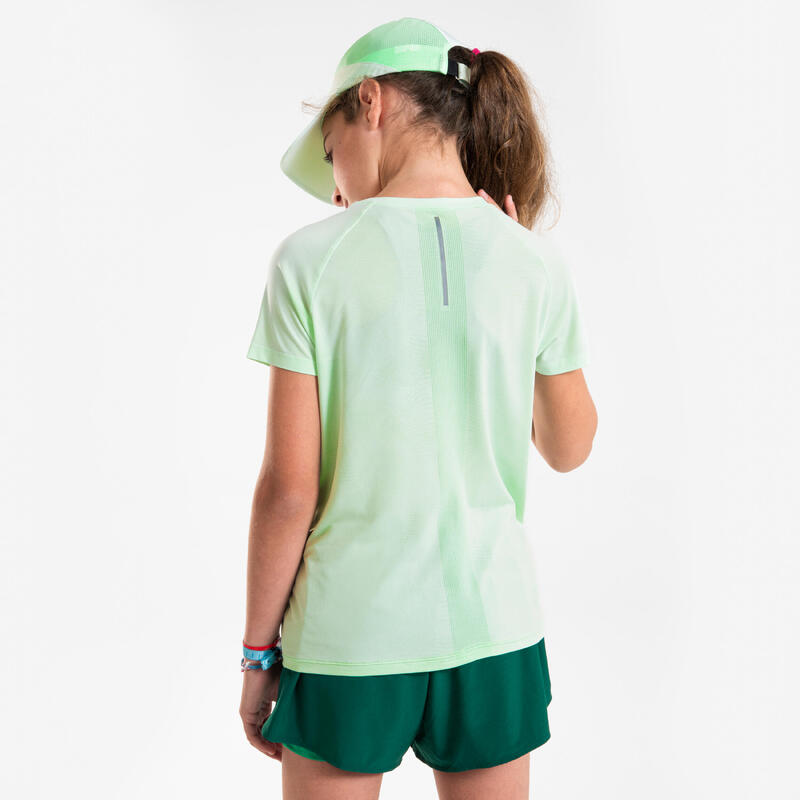 Șapcă respirantă de alergare - KIPRUN Run 500 verde pastel copii