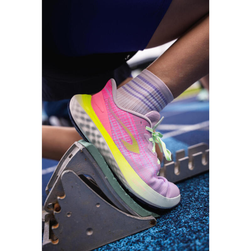 Chaussures de running Enfant - KIPRUN K500 FAST rose lilas