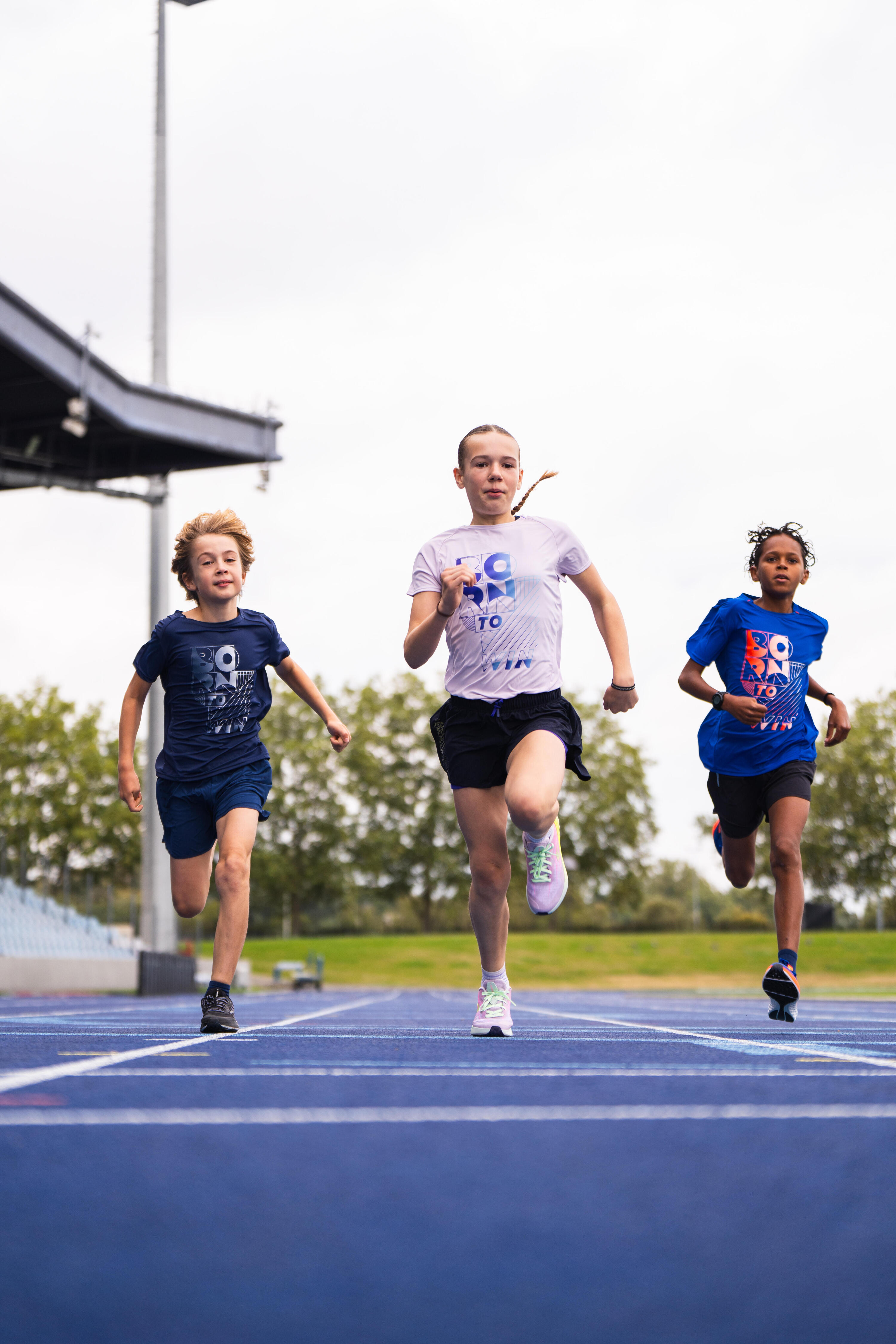 Maglia running bambina DRY+ 500 lilla 7/10