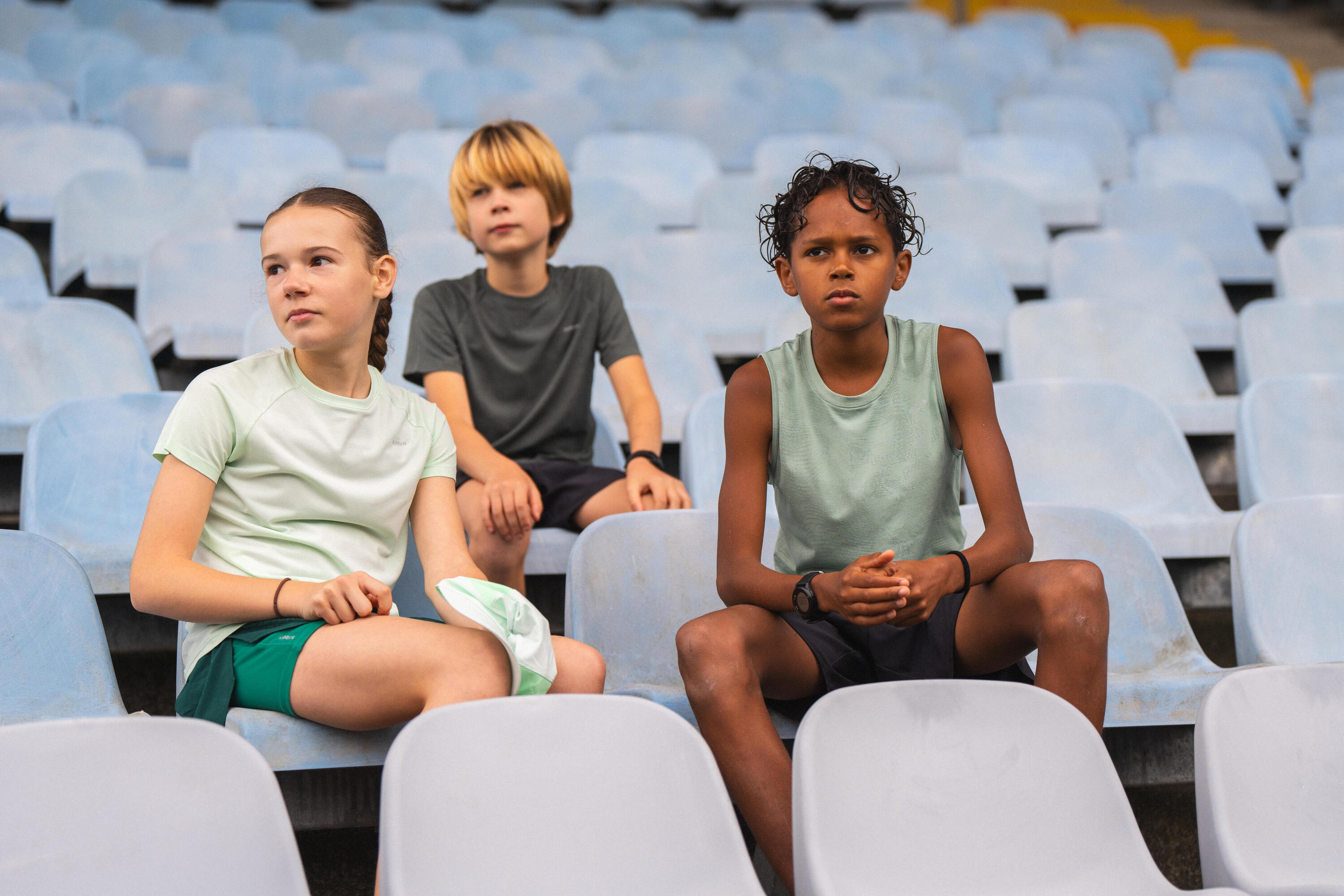 Camiseta running sin costuras Niña - KIPRUN Run 900 Light verde claro  11/14