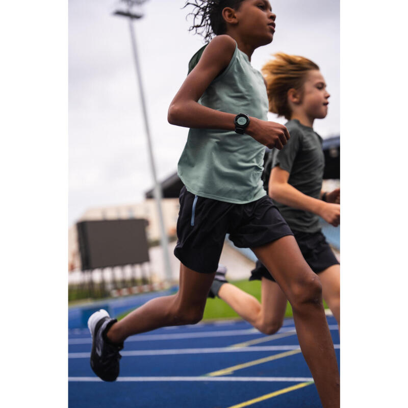 Débardeur running sans couture Enfant - KIPRUN 900 Light vert givré