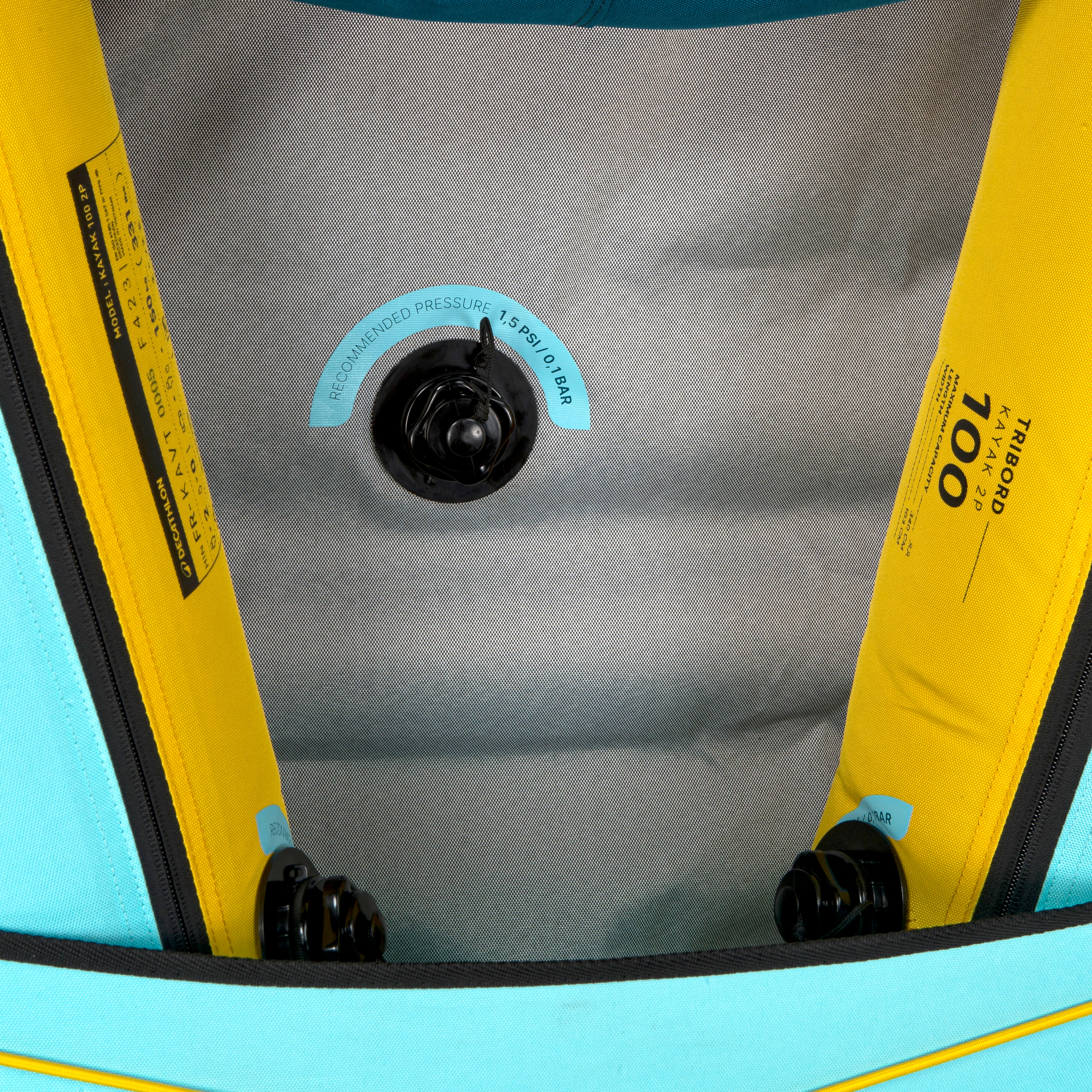 1- or 2-Person Inflatable Kayak Pack, 100 - TRIBORD