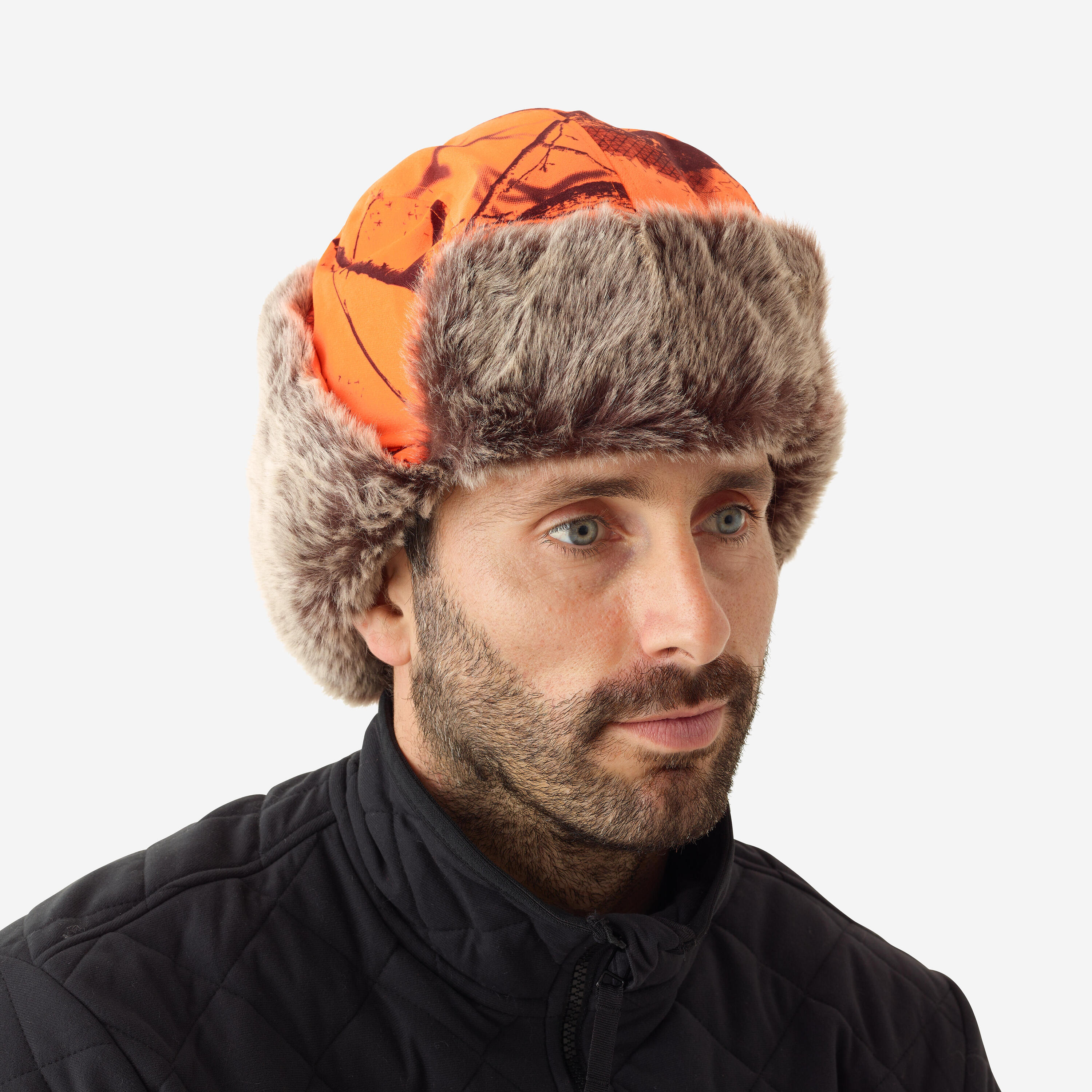 Warme chapka treemetic oranje 4/5