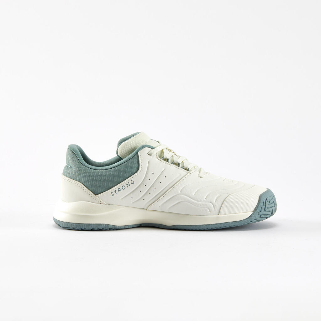 Kids' Lace-Up Tennis Shoes TS Strong - Clay White