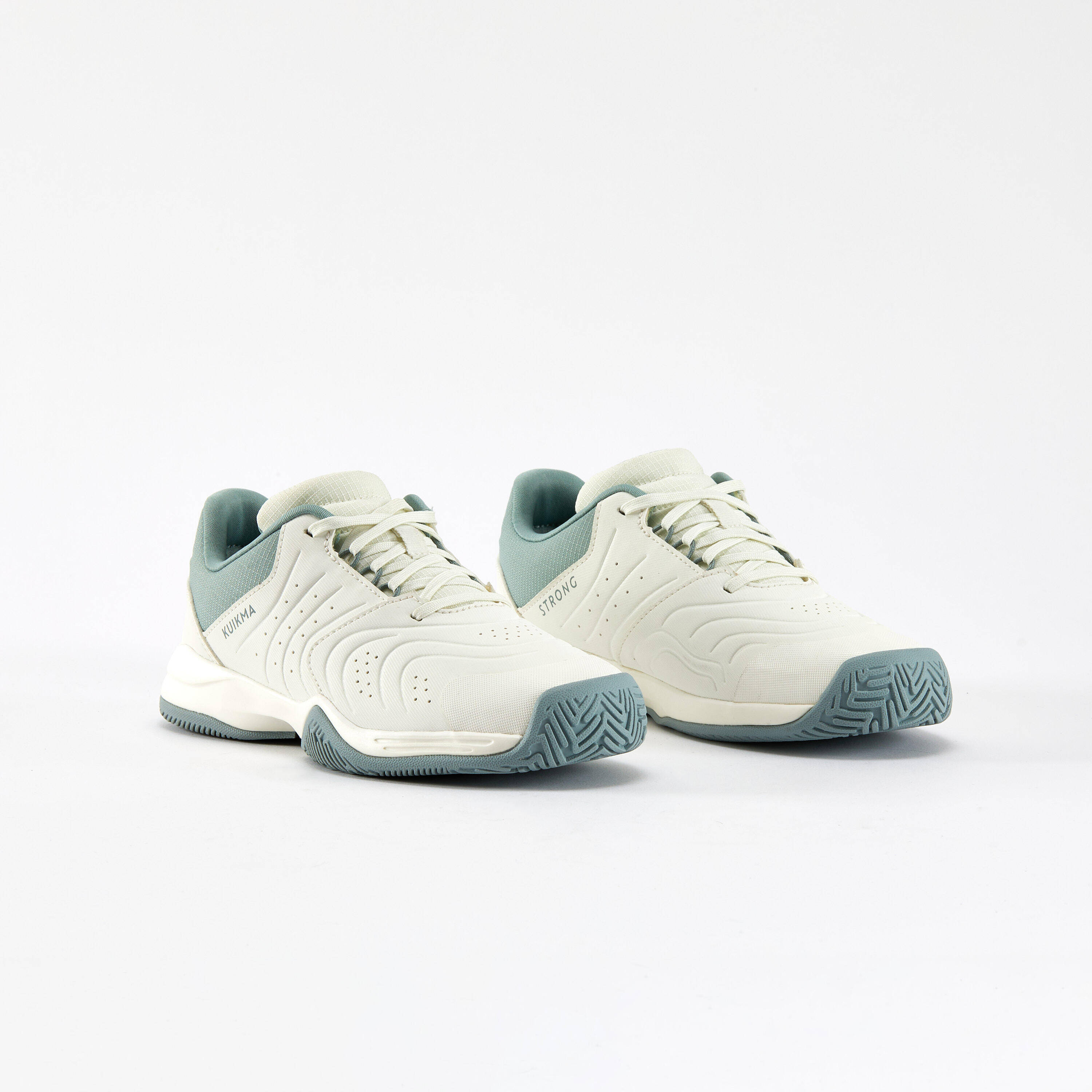 Kids' Lace-Up Tennis Shoes TS Strong - Clay White -  2