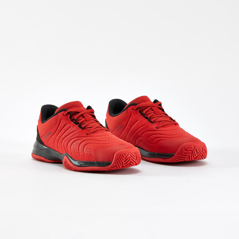 Çocuk Bağcıklı Tenis Ayakkabısı - Kırmızı - 35/39 Numara - TS Strong Jr