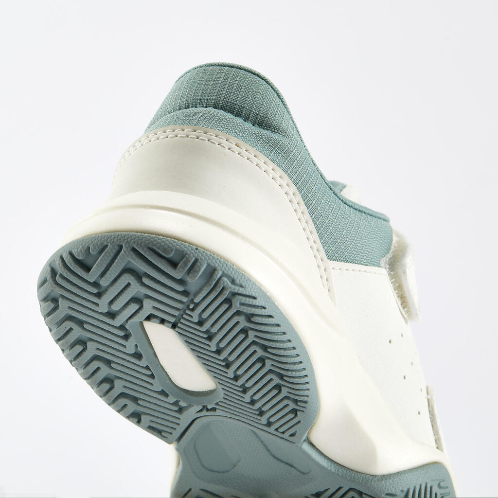 Chaussure de Tennis Enfant à scratch - TS STRONG Kd Blanc Argile