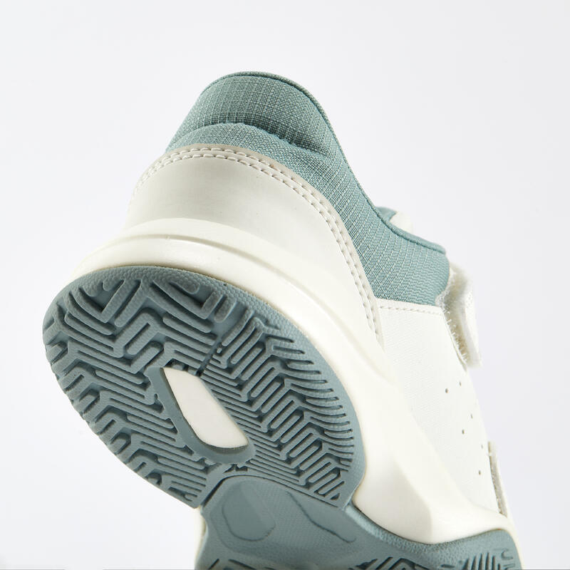 Chaussure de Tennis Enfant à scratch - TS STRONG Kd Blanc Argile