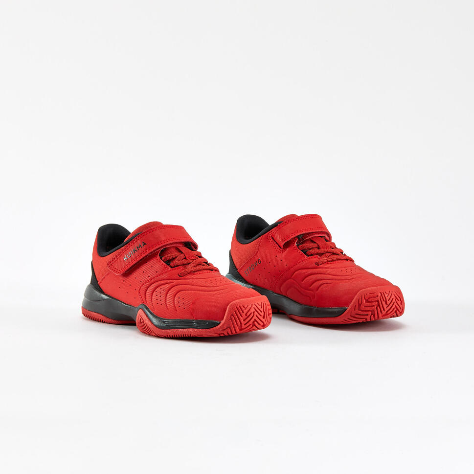 Buty tenisowe dla dzieci Artengo Strong KD na rzepy