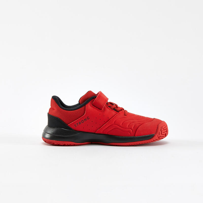 Chaussure de Tennis Enfant à scratch - TS STRONG Kd Rouge