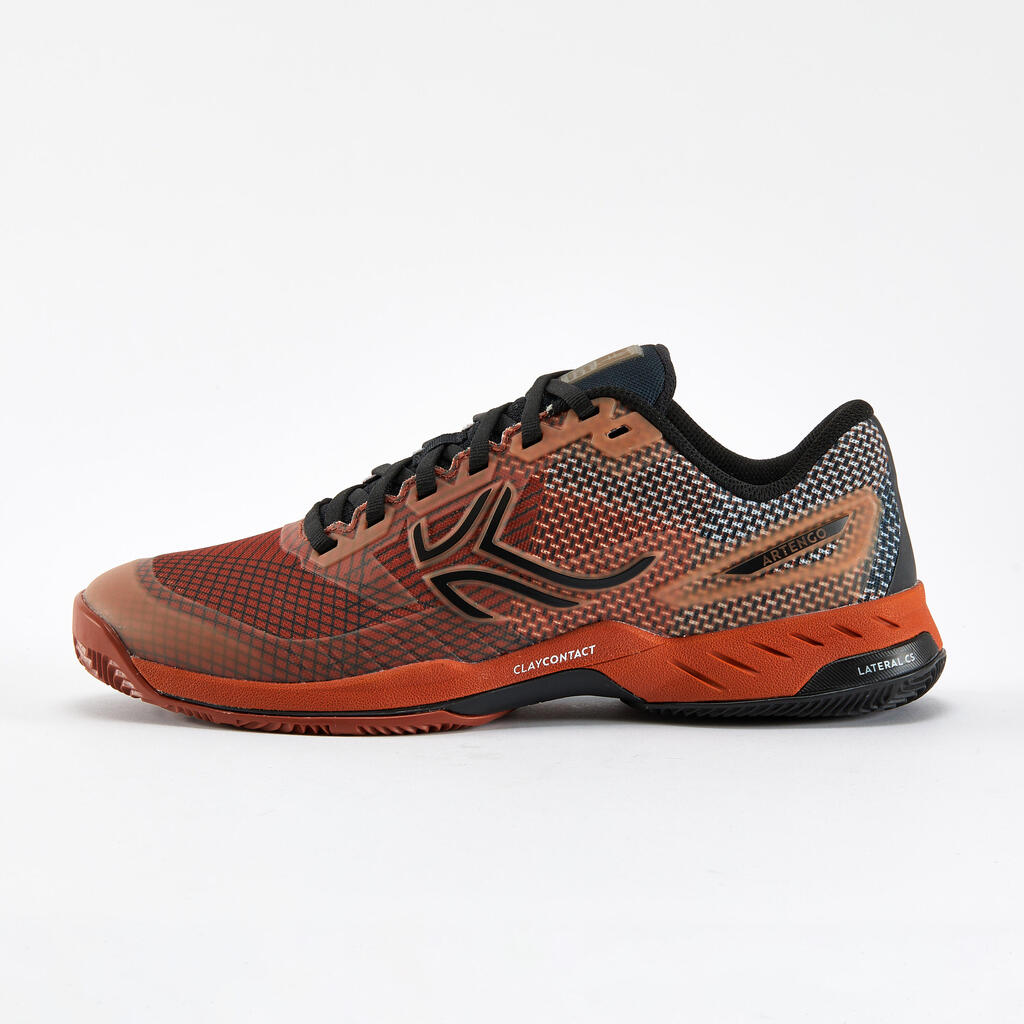 Herren Tennisschuhe - Artengo Fast Pro Clay Sandplatz rot/schwarz