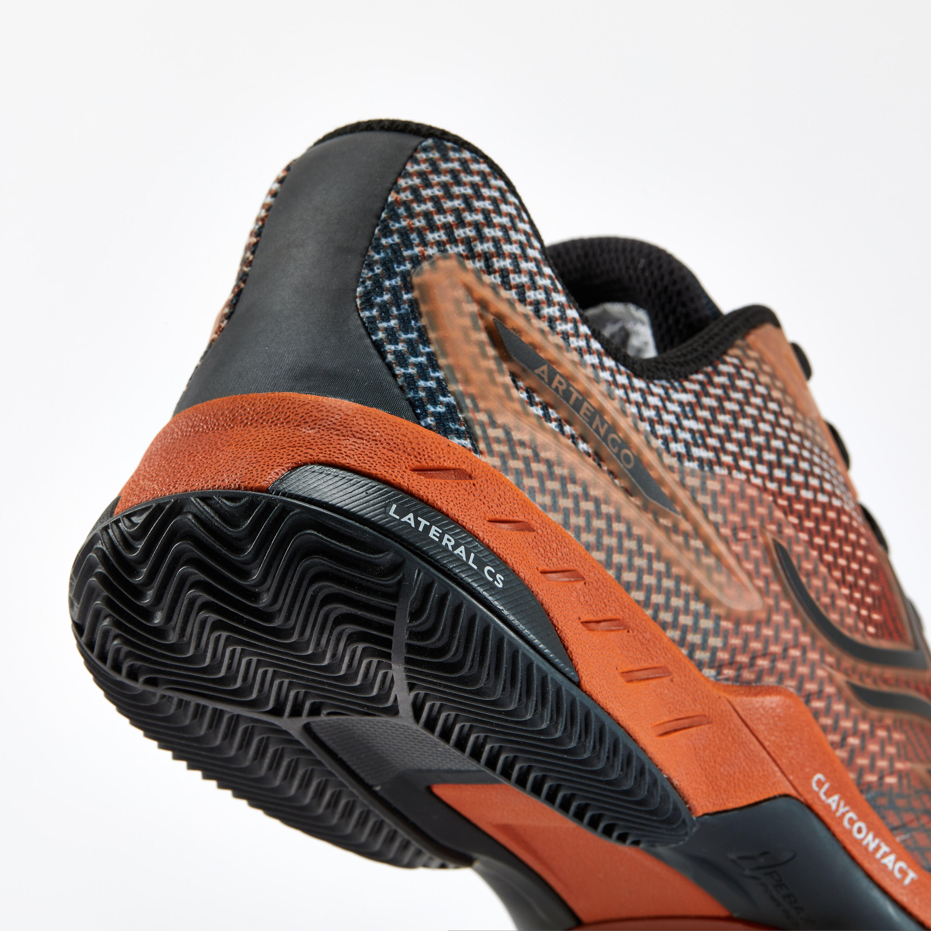 Zapatillas de tenis hombre tierra batida - Artengo FAST Pro Rojo Negro 4/5