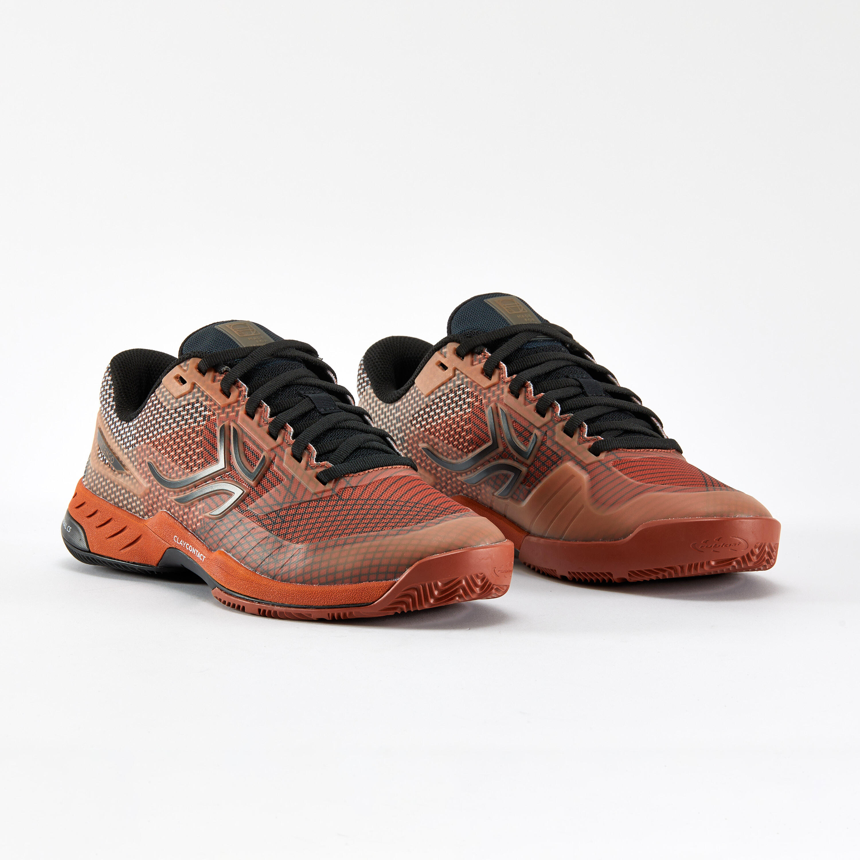 Zapatillas de tenis hombre tierra batida - Artengo FAST Pro Rojo Negro 3/5