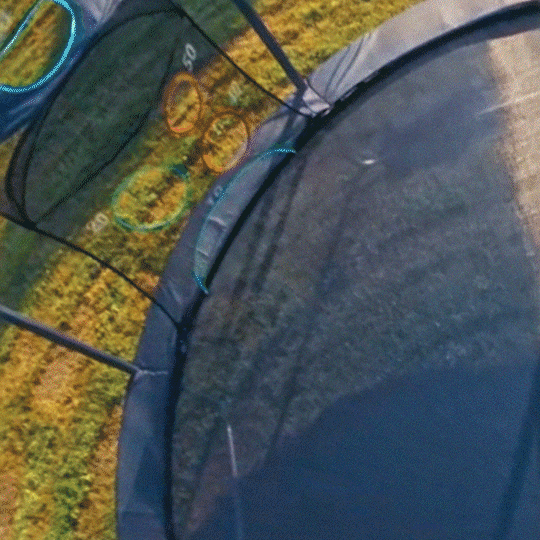 Trampolin- Zielsatz für einen Ball
