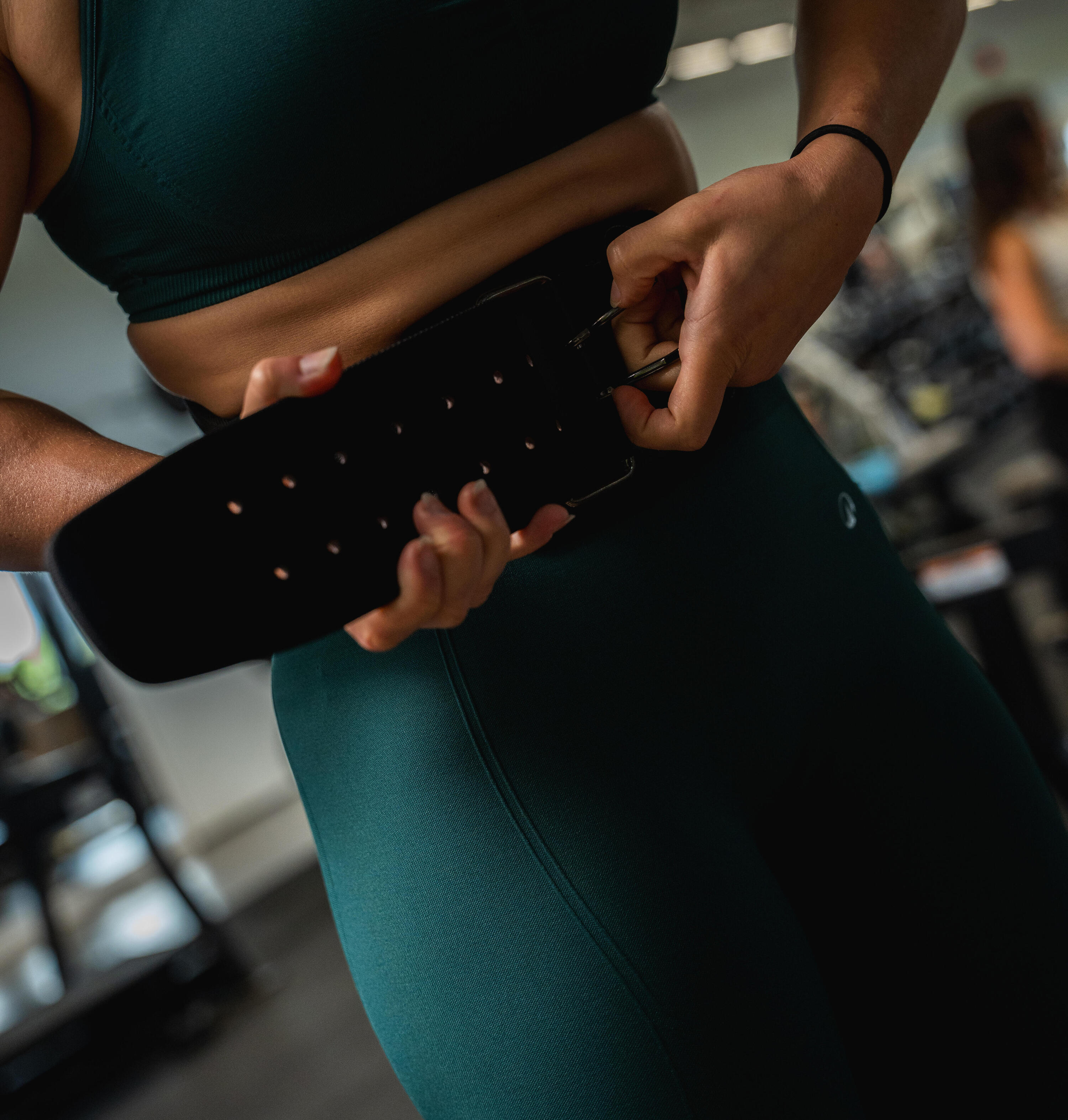 Ceinture lombaire de musculation en cuir 10/12