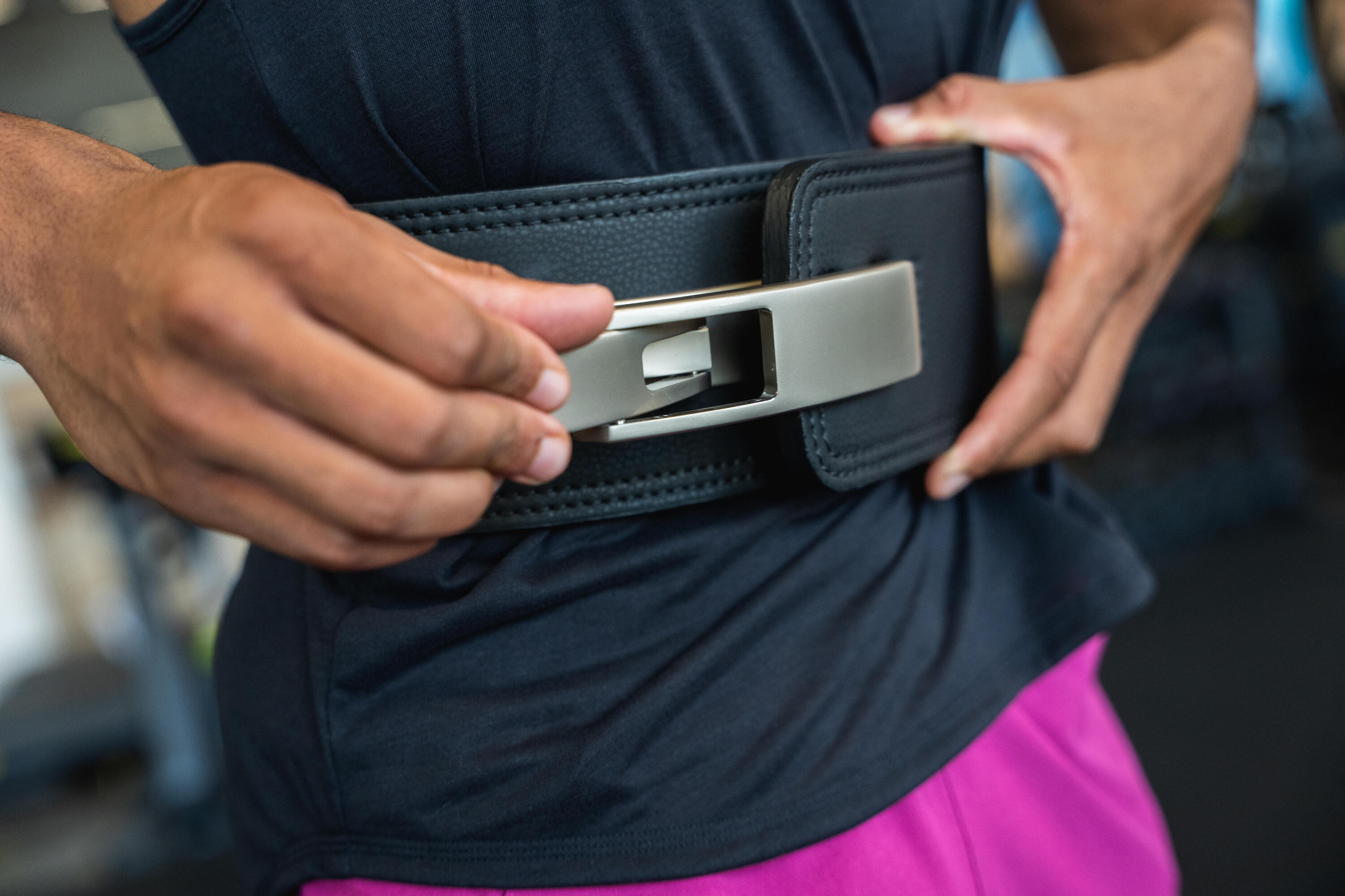 Ceinture de powerlifting musculation à levier 14/15