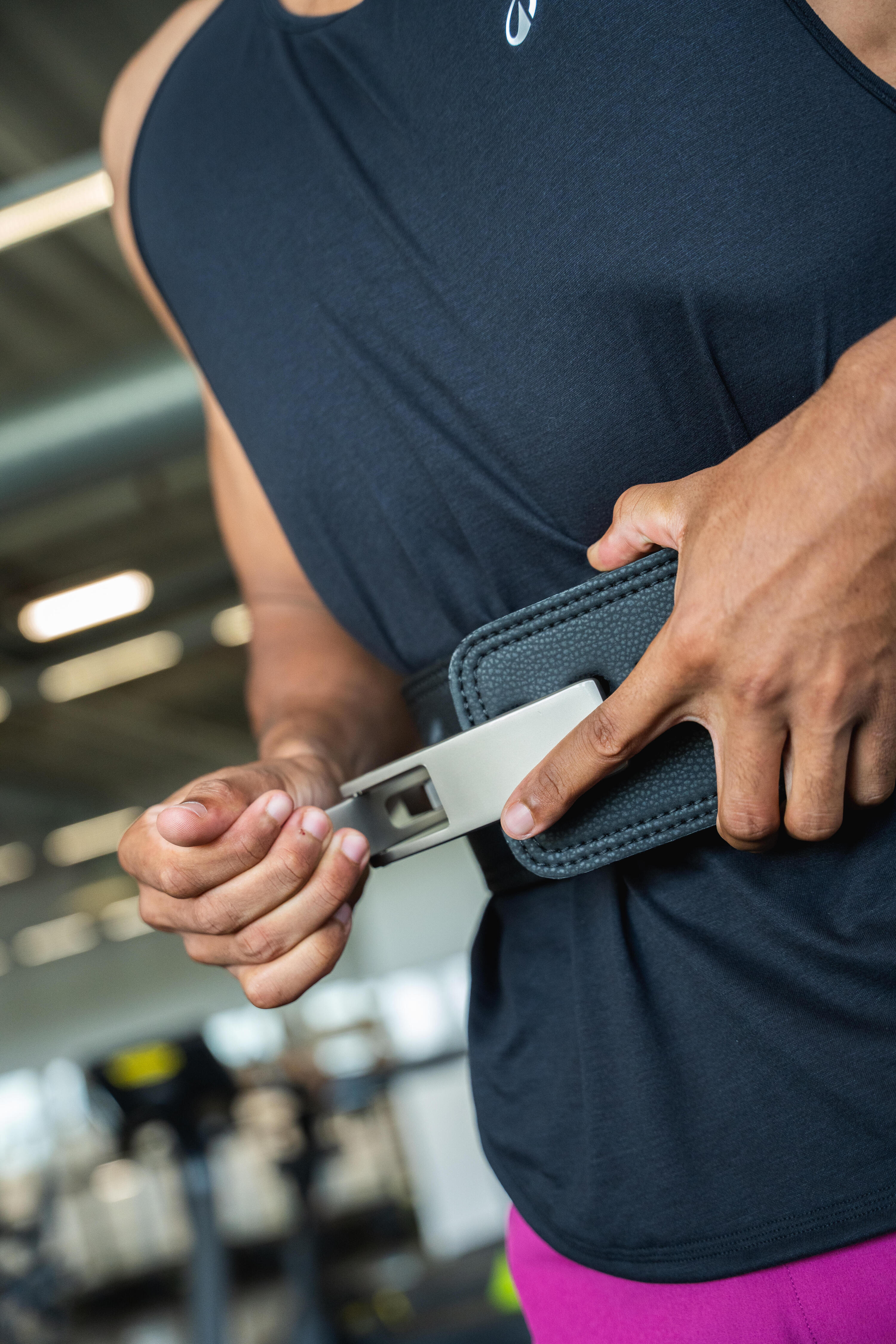 Ceinture de powerlifting musculation à levier 10/15